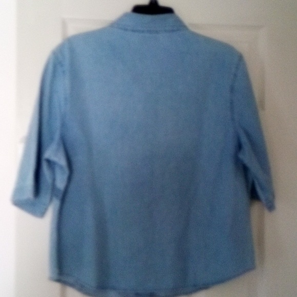 LAFEI-NIER Blue Shirt NWT! - Picture 5 of 6